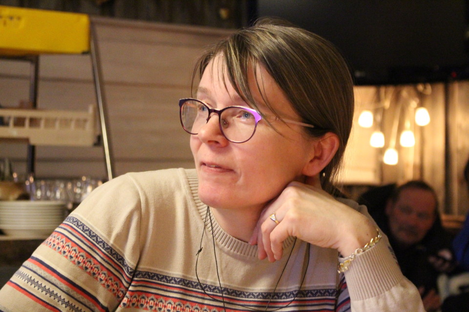 Eeva-Maria Maijala Sevettijärven postikeskustelussa 9.1.2018.