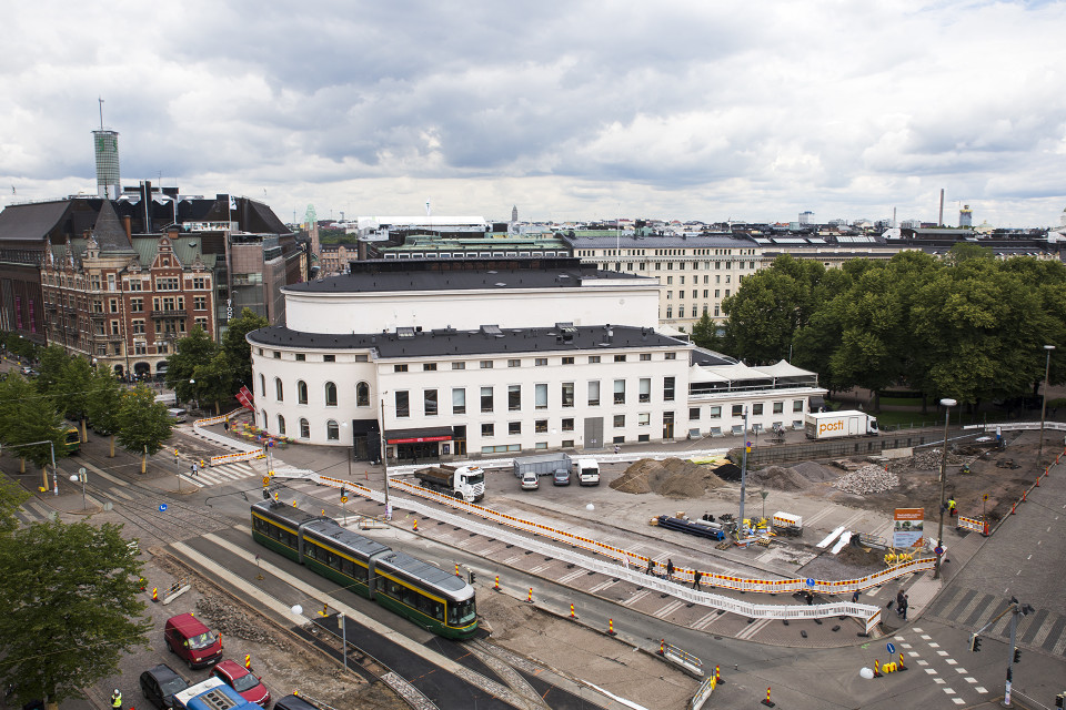 Helsingin kaupunki Klaus K:n terassilta