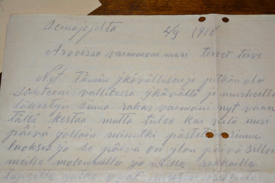 Ylistarolaisen Frans Lehdon kirje vaimolleen ei koskaan päässyt perille.