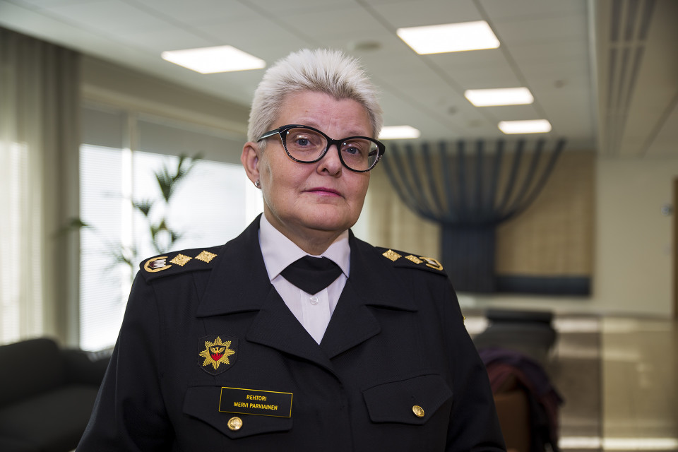 Pelastusopiston rehtori Mervi Parviainen.