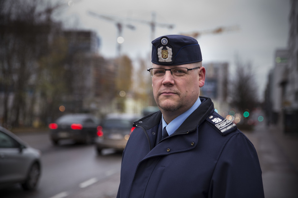 Jarkko Lehtinen, liikennevalvontatoiminnon johtaja, ylikomisario, Helsingin poliisi.