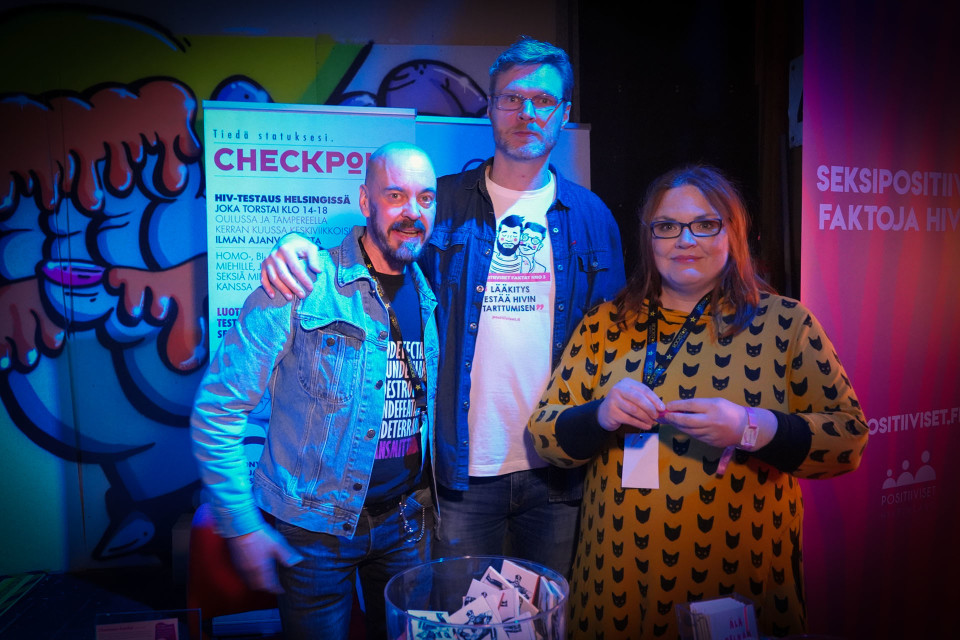 Positiiviset ry, Juho-Erkki Kants, Tapani Valkonen, Miina Kajos, Querelle, HIV