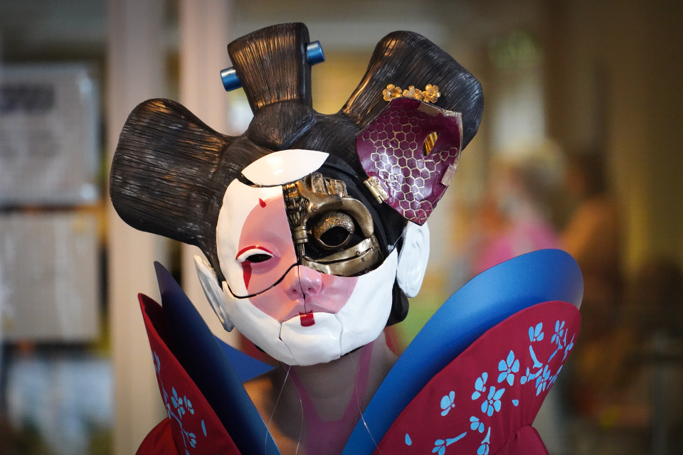 Popcult, cosplay, Ghost in the Shell, geisha