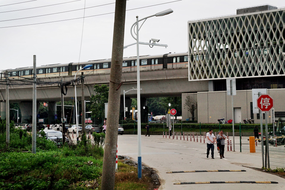 Metroasema kaupungissa.