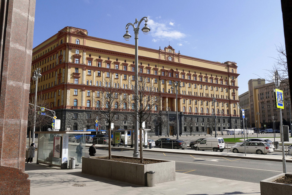 Venäjän turvallisuuspalvelu FSB:n päämaja Lubjanka-aukiolla Moskovassa.