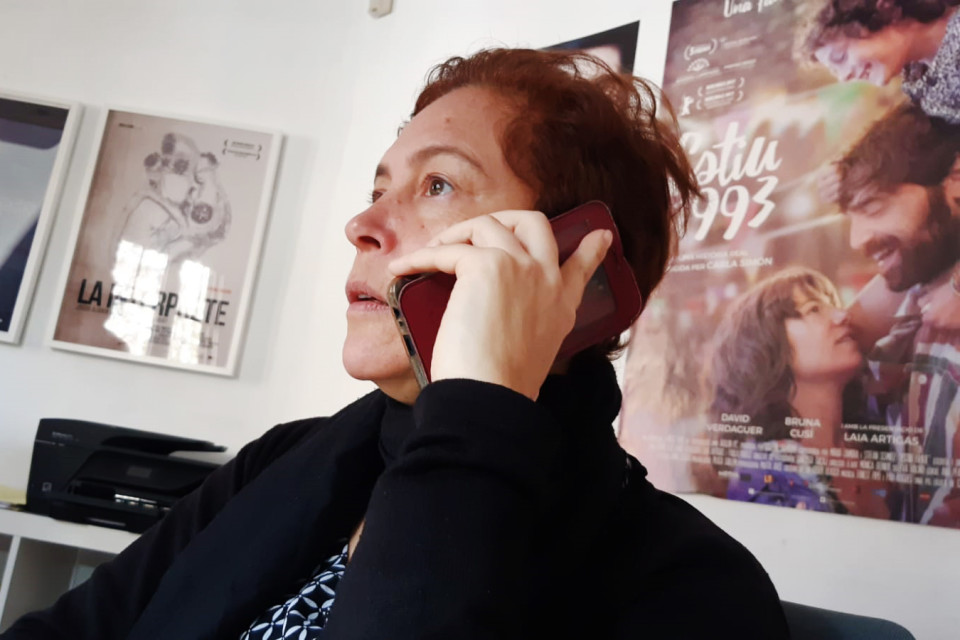 Elokuvatuottaja Valerie Delpierre.