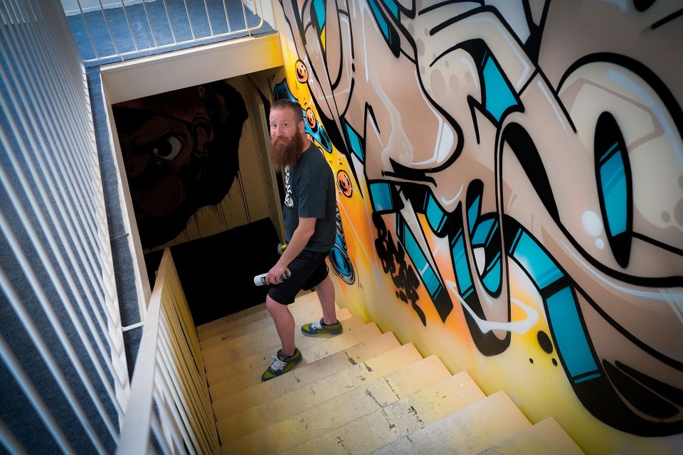 purkutaide, Kerava, graffiti, Jouni Väänänen