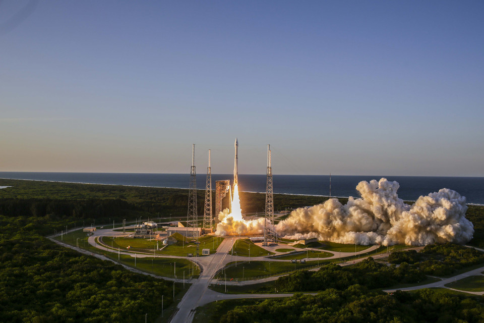 OSIRIS-REx-aluksen laukaisu.