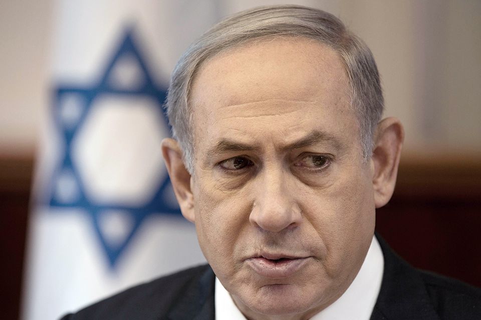 Israelin pääministeri Benjamin Netanjahu puhui pakolaistilanteesta Jerusalemissa sunnuntaina.