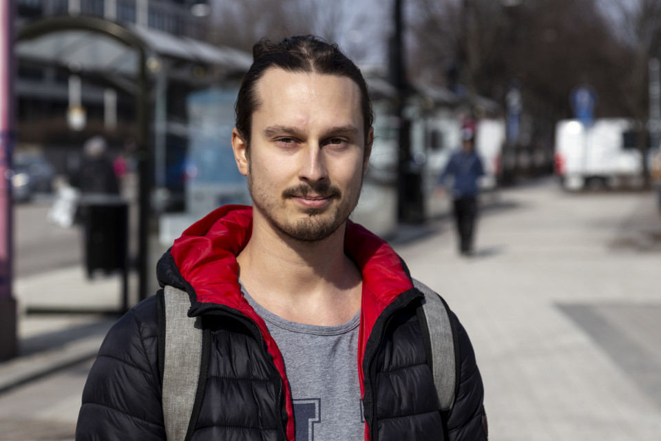 Rene Hokkanen Tikkurilassa.
