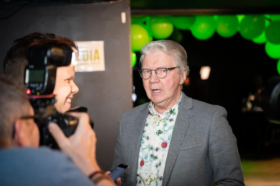 Eduskuntavaalit 2019. Vihreiden vaalivalvojaiset. Pirkka-Pekka Petelius.