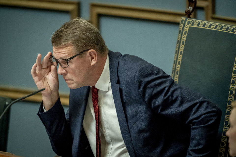 Puhemies Matti Vanhanen täysistunnossa 11.9.2019