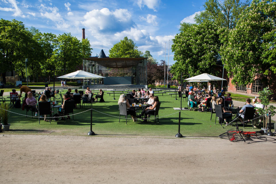 G Livelabin terassi Tampereella.