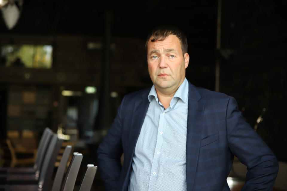 Santapark Oy:n toimitusjohtaja Ilkka Länkinen kiinniolevassa ravintolassaan syyskuussa 2020