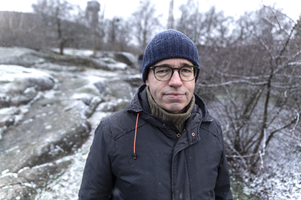 Stefan Moster Alppipuistossa Helsingissä.