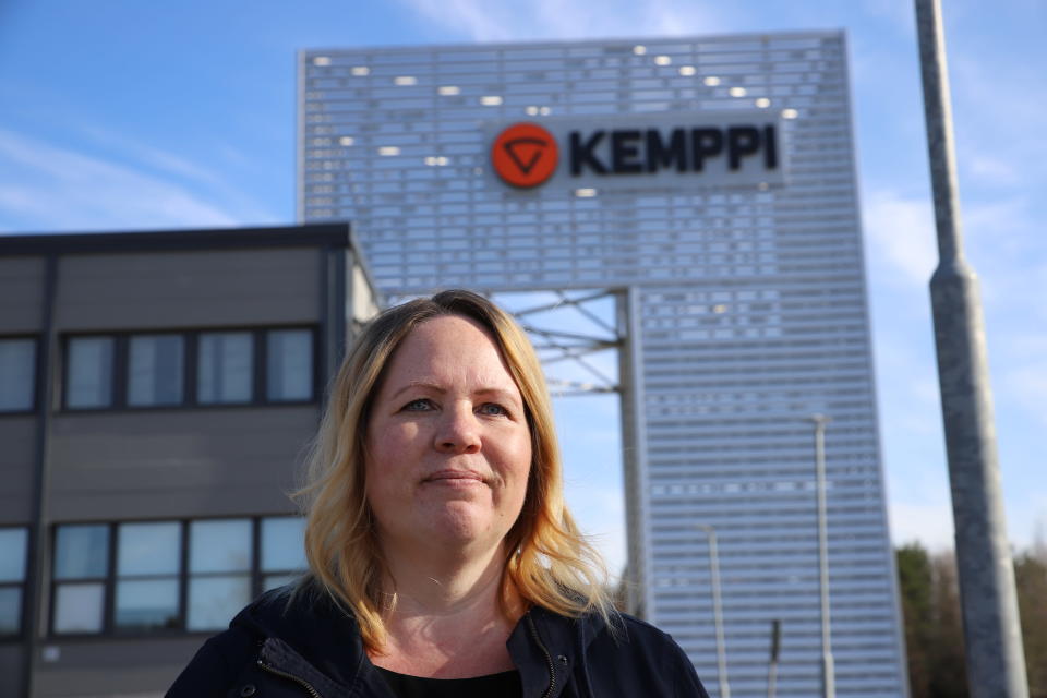 Kemppi Groupin henkilöstöpäällikkö Miia Ylikorpi kuvassa.