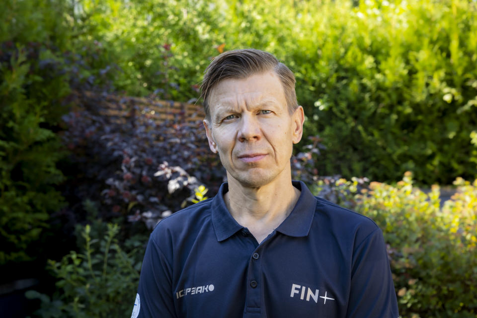 Olympiakomitean puheenjohtaja Mikko Salonen.