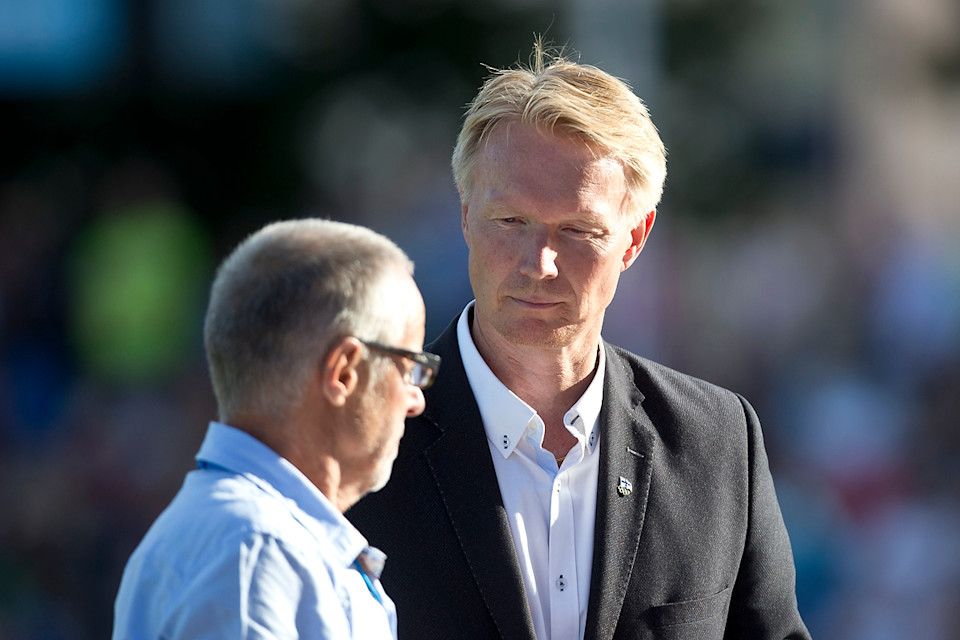 Tapio Korjus (oik.) ja Lasse Virén yleisurheilun Paavo Nurmi Gamesissa 2016.