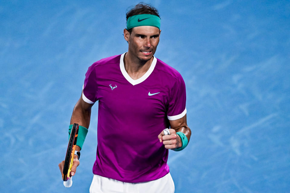 Rafael Nadal kuvassa.