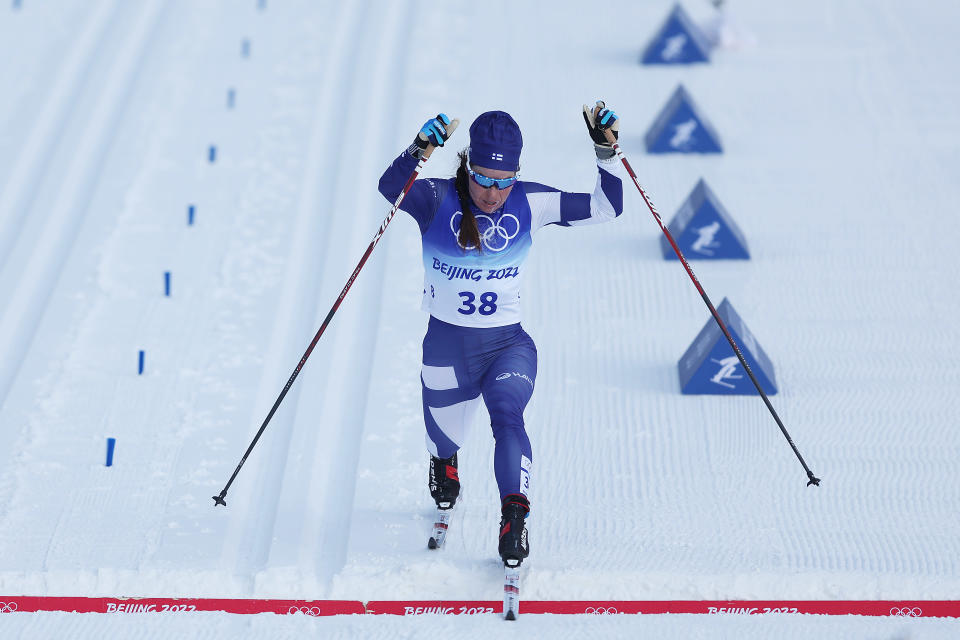 Krista Pärmäkoski sanoi tehneensä loppuvenytyksenkin viimeisen päälle, koska tiesi Natalia Neprjajevan tulevan lopun erittäin kovaa.