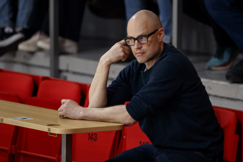 Jarkko Ruutu tuli seuraamaan otteluun Mikael Pyyhtiän otteita.