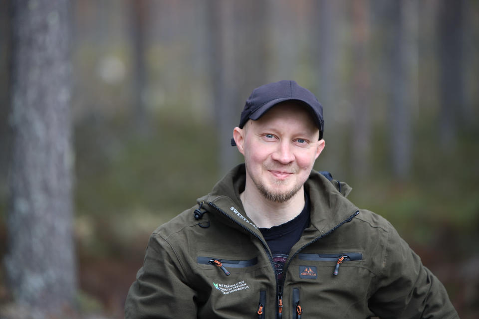 Metsähallituksen suunnittelija Jari Vähäsalo.