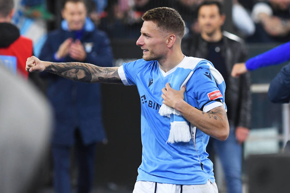 Ciro Immobile tuulettaa.