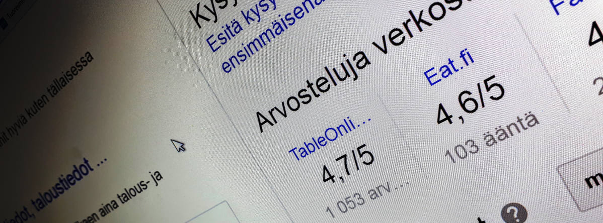 Kuvakaappaus Googlen-hakukoneesta