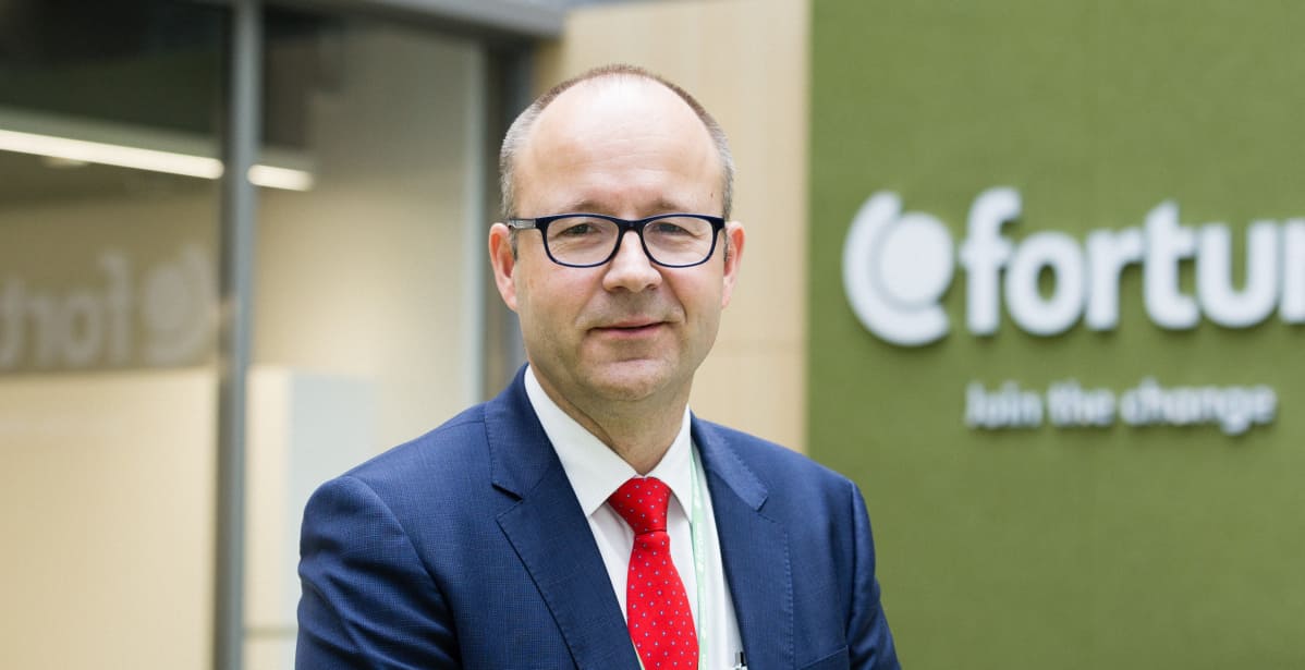 Fortumin kaukolämpöliiketoiminnan johtaja Mikael Lemström