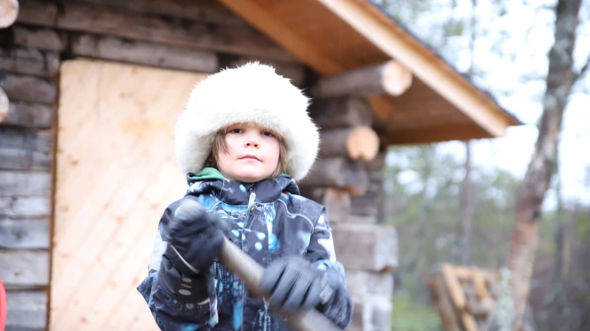 8-vuotias vuotsolainen Jussa Mikkal Kuusela