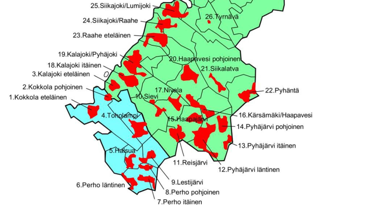 suomenselkä kartta Keski Pohjanmaalla on erinomaiset edellytykset tuulivoimalle | Yle  suomenselkä kartta