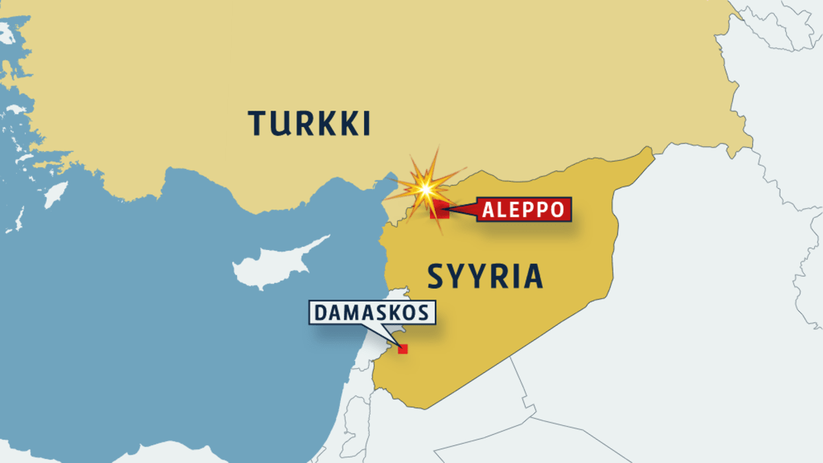 syyrian kartta Venäläiskoneet iskivät kapinallisten huoltotielle Aleppon  syyrian kartta