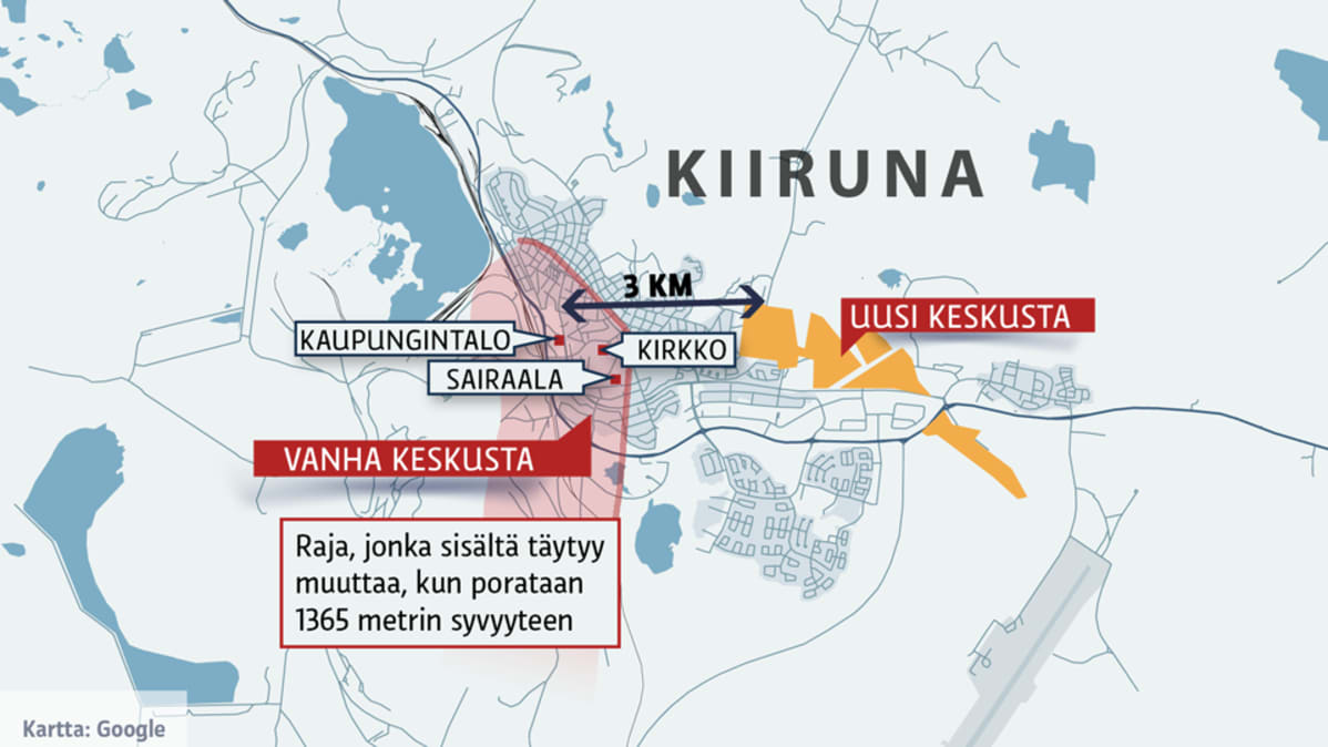 kiirunan kartta Asukkaat sallivat talojensa repimisen – ilman kaivosta ei ole  kiirunan kartta