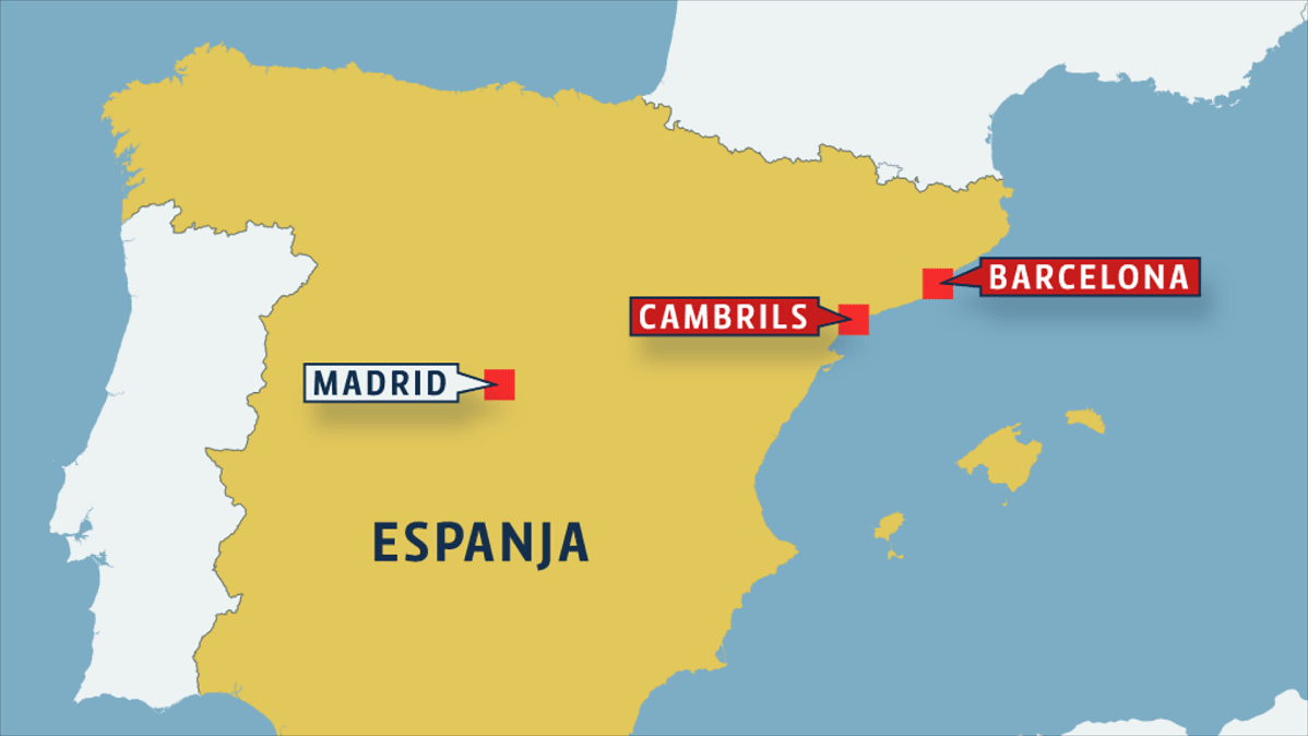 kartta espanja Poliisi esti toisen iskun Barcelonan eteläpuolella | Yle Uutiset  kartta espanja