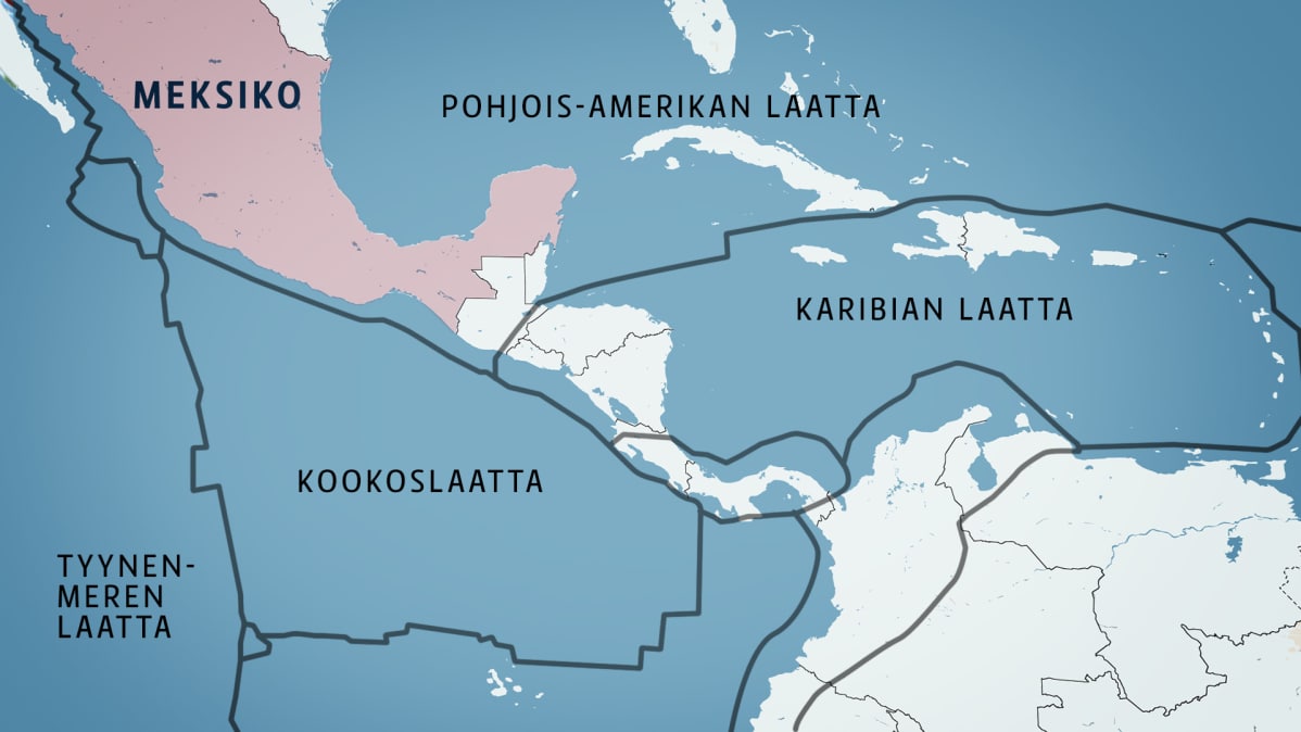 mannerlaatat kartta Miksi maa järisi taas Meksikossa? – Tunnetko Tulirenkaan ja  mannerlaatat kartta