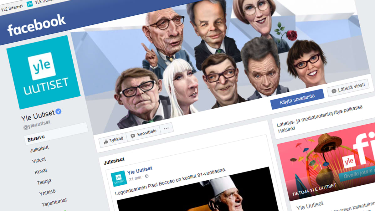 Kuva Ylen facebooksivusta