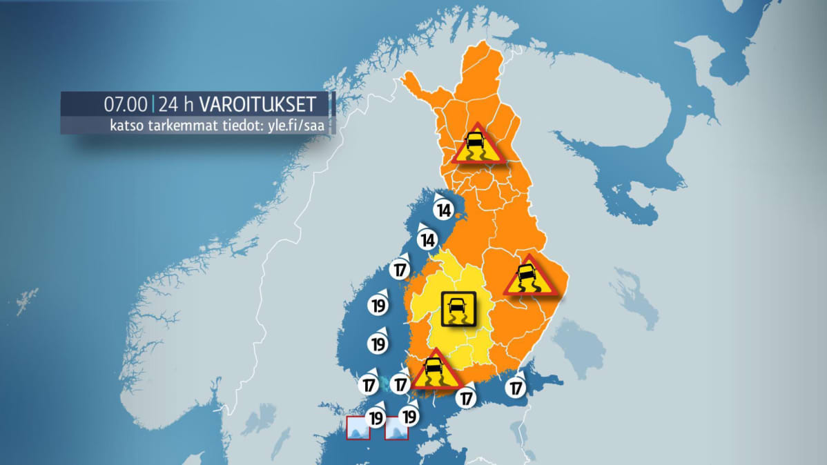 keskiviikon varoituskartta