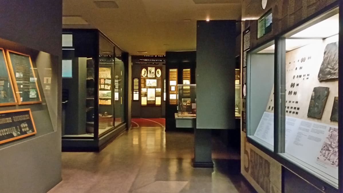 Ainolan museovitriinejä Oulussa.
