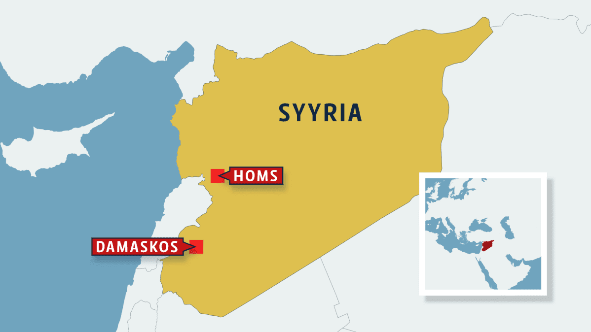 syyrian kartta USA iski Syyriaan – Damaskoksessa kuultu räjähdyksiä | Yle Uutiset 