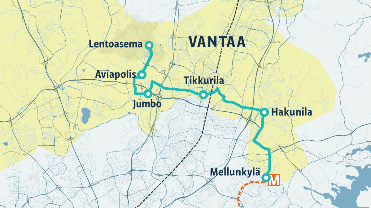 itä vantaa kartta Vantaan pikaratikkaa kutsutaan sittenkin ratikaksi, nyt tarvitaan 