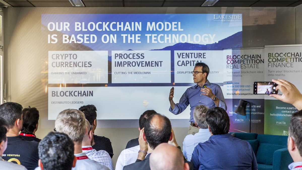 Tapahtuman Crypto Valleyssa.