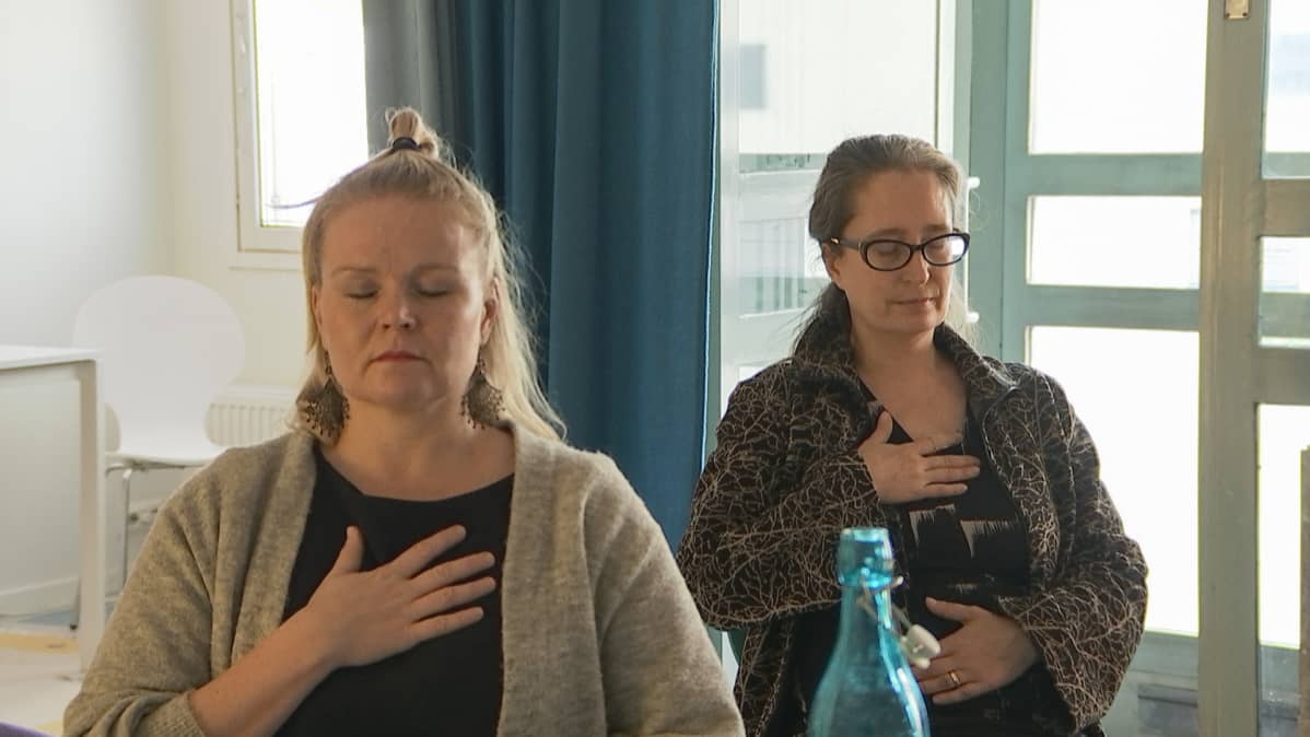 Hengistystekniikan korjaamista harjoitellaan hengittämällä nenän kautta.