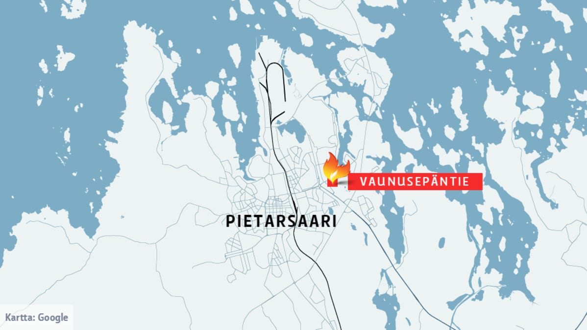pietarsaari kartta Betonitehtaan autohallin katossa paloi Pietarsaaressa | Yle 