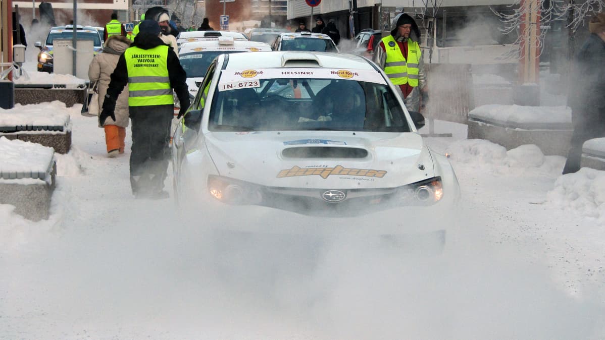 Arctic Lapland Rallyn autot Rovaniemen Lordin aukiolla 25.1.2019