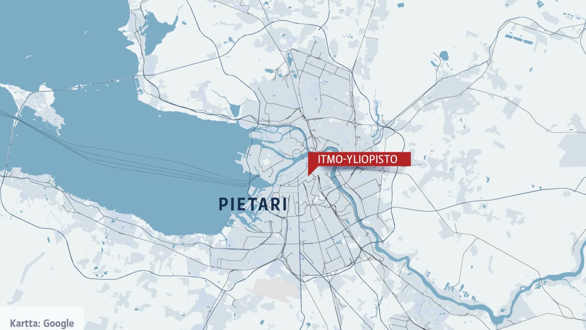 pietarin kartta Yliopiston rakennus romahti osittain Pietarissa, uhreilta 
