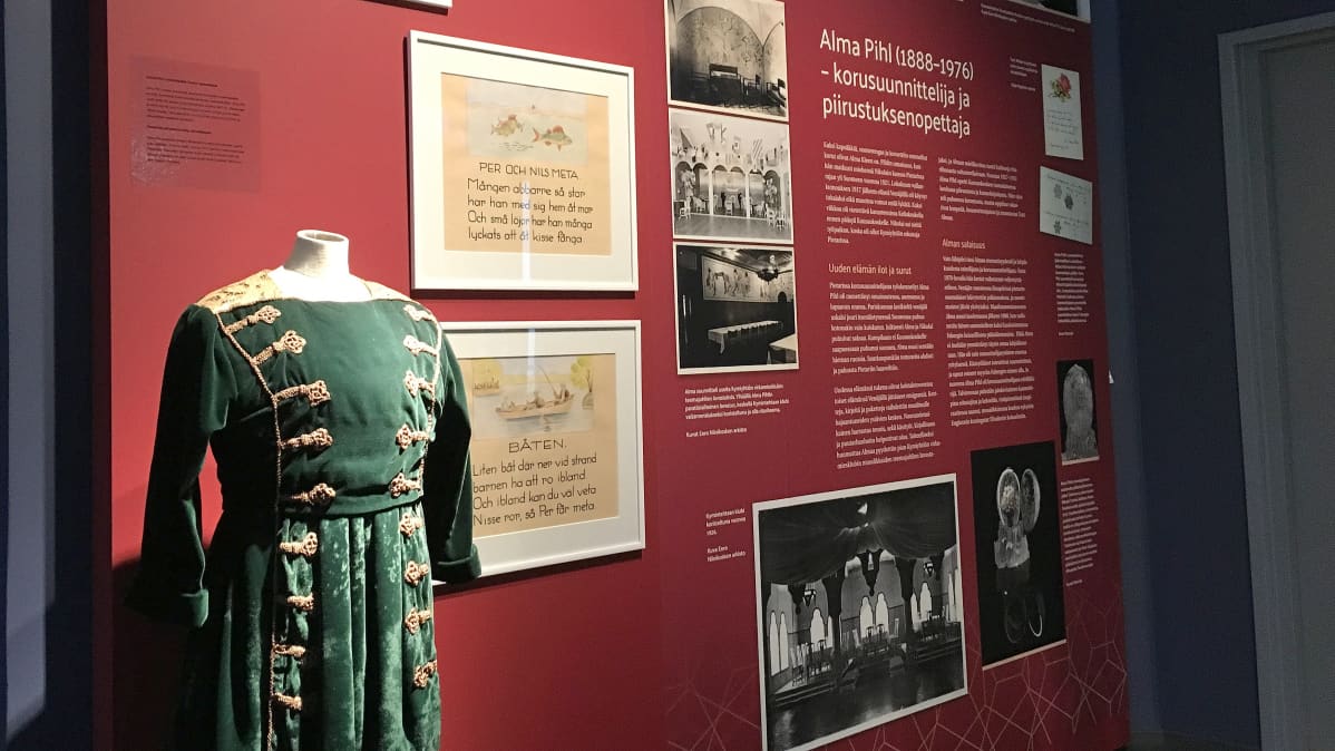 Alma Pihl, näyttelyseinä, Kouvolan kaupunginmuseo, Poikilo