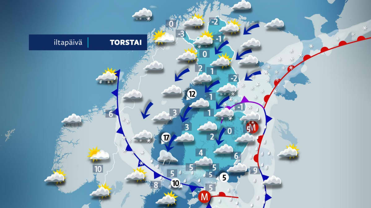 torstain sääkartta