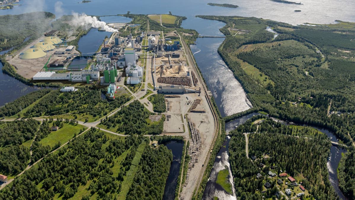 Metsä Groupin Kemin biotuotetehtaan ensimmäinen havainnekuva, huhtikuu 2019.