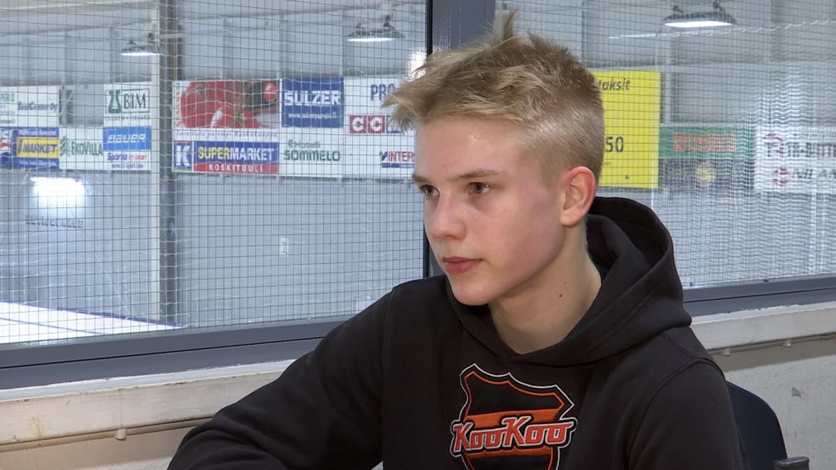 KooKoon c-juniorikiekkoilija Jasperi Höijer