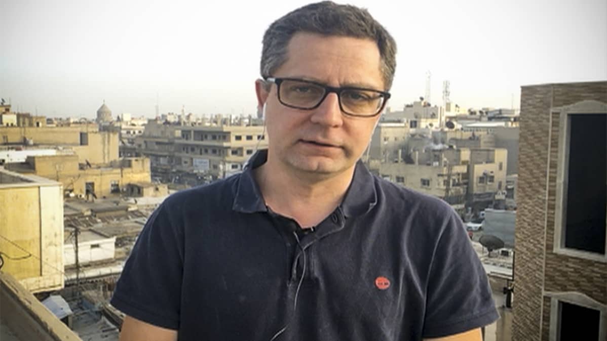 Antti Kuronen Syyrian Qamishlissa 25. toukokuuta 2019.